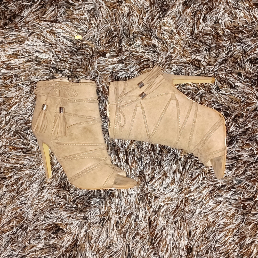 Madden Girl size 6.5 open toe ankle boots